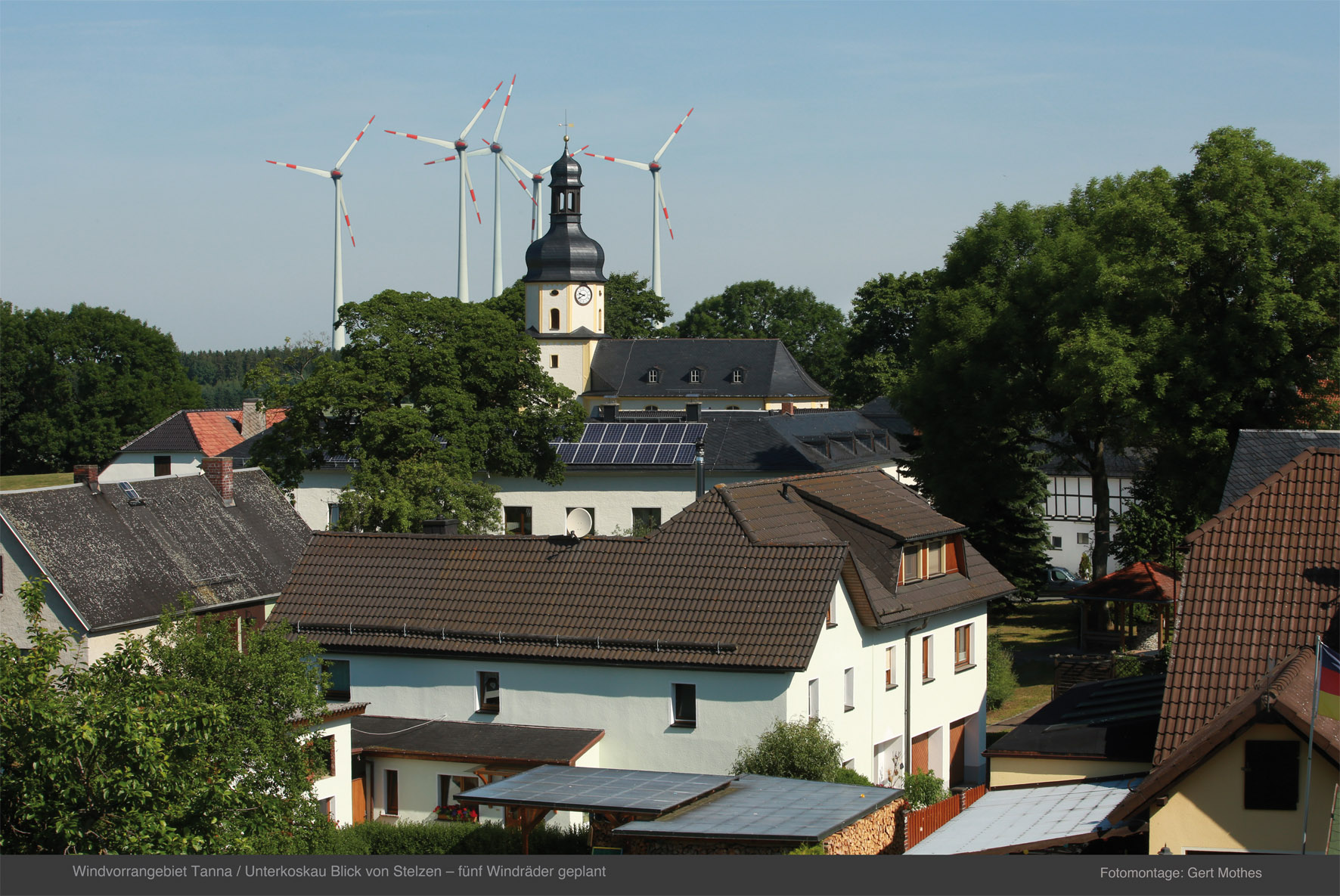 Stelzen - Blick Richtung Nordwesten (Fotomontage)